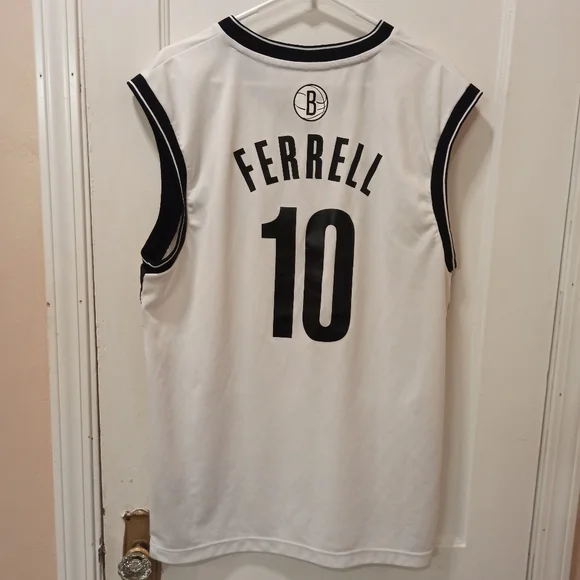 Adidas Nba Brooklyn Nets Ferrell #10 Jersey Mens Size Large - Picture 10 of 16